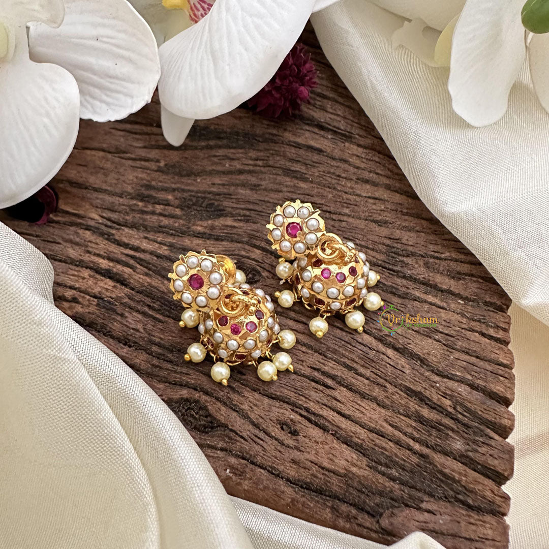 Elegant AD Stone Jhumka-G15458