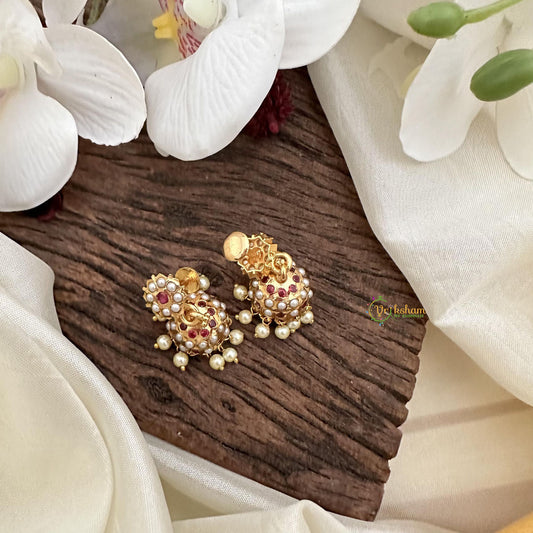 Elegant AD Stone Jhumka-G15458