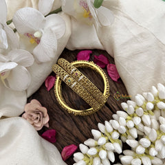 Vriksham Intricate Filigree Bangles With Colorful Floral Bangles–Set of 4-G19922