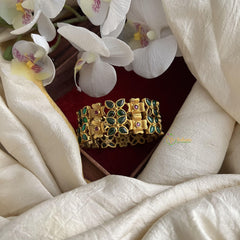 Precious Kemp Stone Bangle Set-Flower-G14925