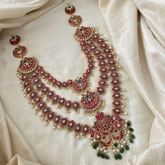 3 Layer Statement Kundan Jadau Neckpiece - J2100