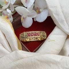 Premium Gold Alike AD Stone Lakshmi Kada Bangle-G14968