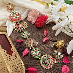 Exclusive Stylish Jadau Kundan Jada Billai-Pearl-J2310