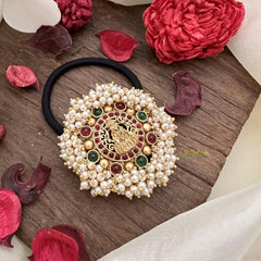 Lakshmi Pearl Hair Band-Red-G15481