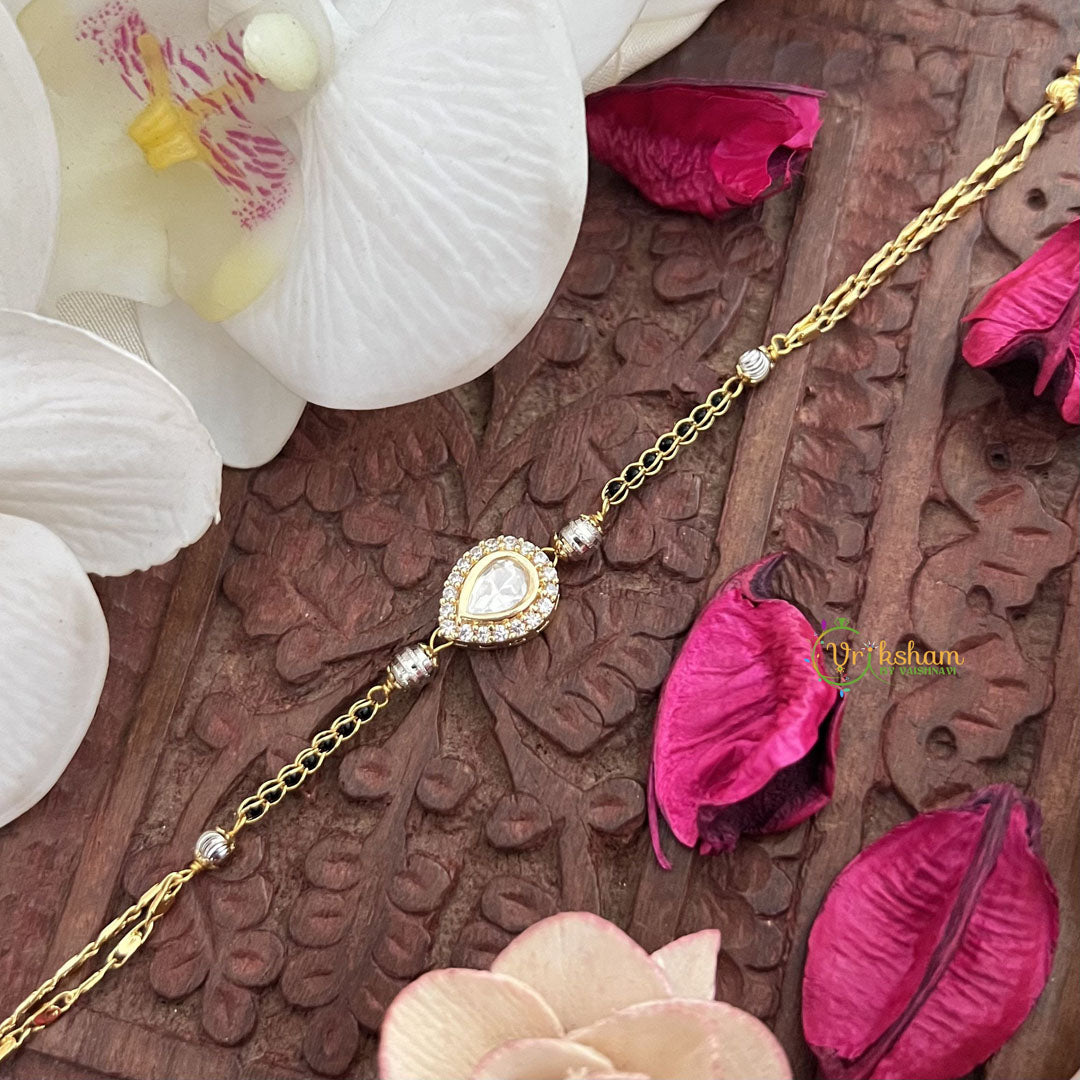 Vriksham Ganga Jamuna  Chain with Stone  Mangalsutra Bracelet -G18014