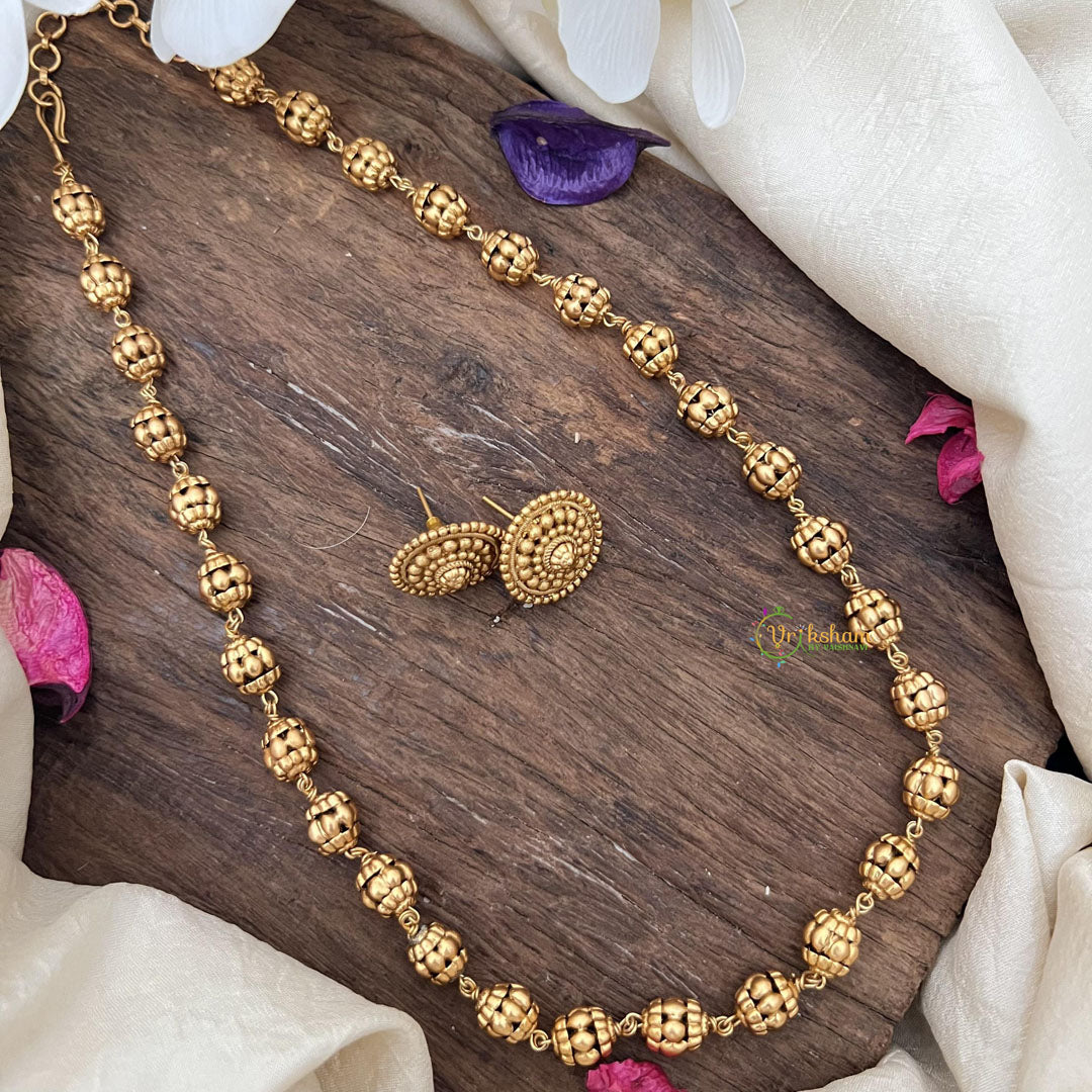 Gold Look Alike Beaded  Mala-G15041