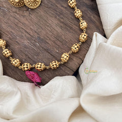 Gold Look Alike Beaded  Mala-G15041