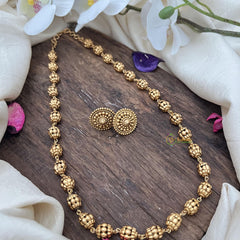 Gold Look Alike Beaded  Mala-G15041