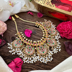 Elegant Jadau Kundan Guttapusalu-Rice Pearl-J2324