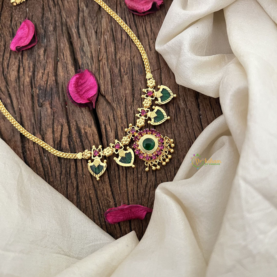 Vriksham Traditional Kerala Palakka Short Neckpiece-G18940