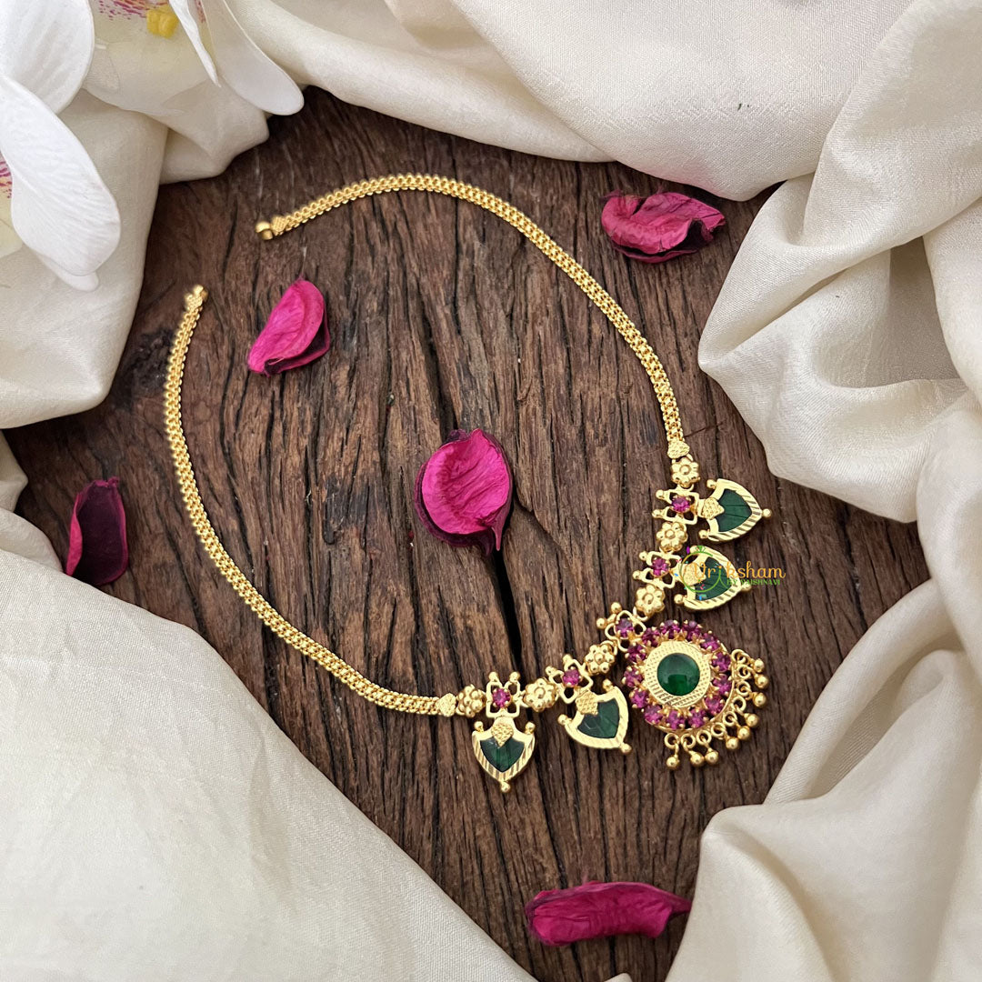 Vriksham Traditional Kerala Palakka Short Neckpiece-G18940