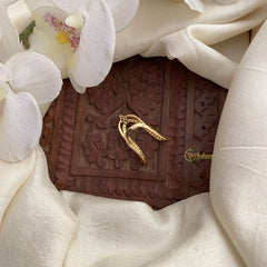 Vriksham Antique AD Stone Gold Look Alike Vangi Ring-Red,Green & White-G16919