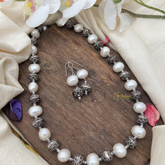 Elegant White Tone Alike Pearl Mala-G15018