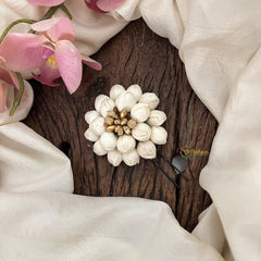 Vriksham  Jasmin Gold Pollen Hair Pin-HF-H1005