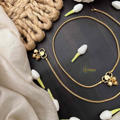 Vriksham Lightweight Daily Wear Gold Payal Anklets-G21228