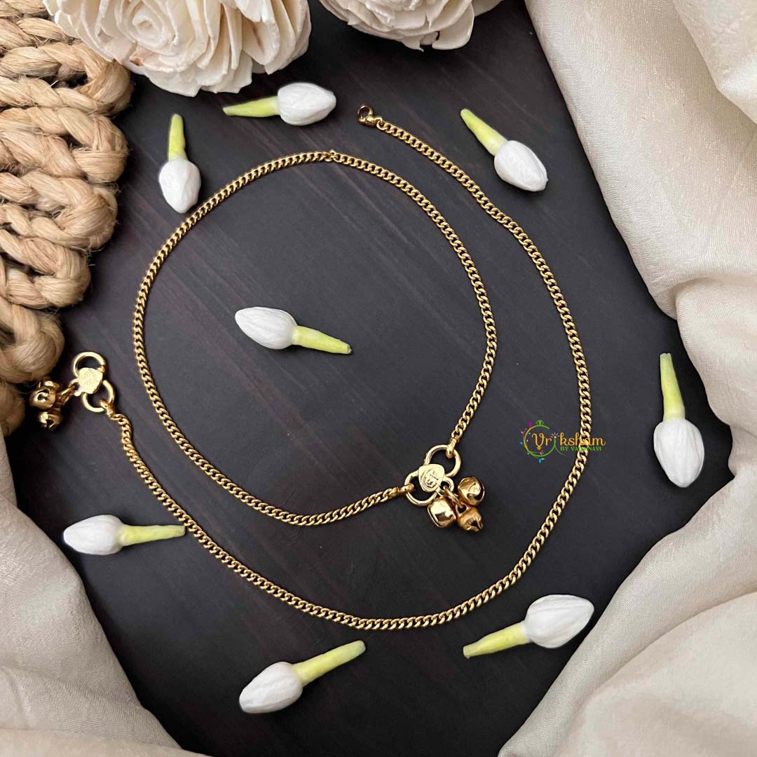 Vriksham Antique Chain Gold Style Anklet-G21234