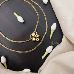 Vriksham Golden Cascade Wave Style Anklet-G21232