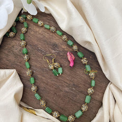 Trendy Green Beaded Mala-G15015