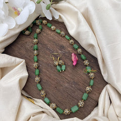 Trendy Green Beaded Mala-G15015