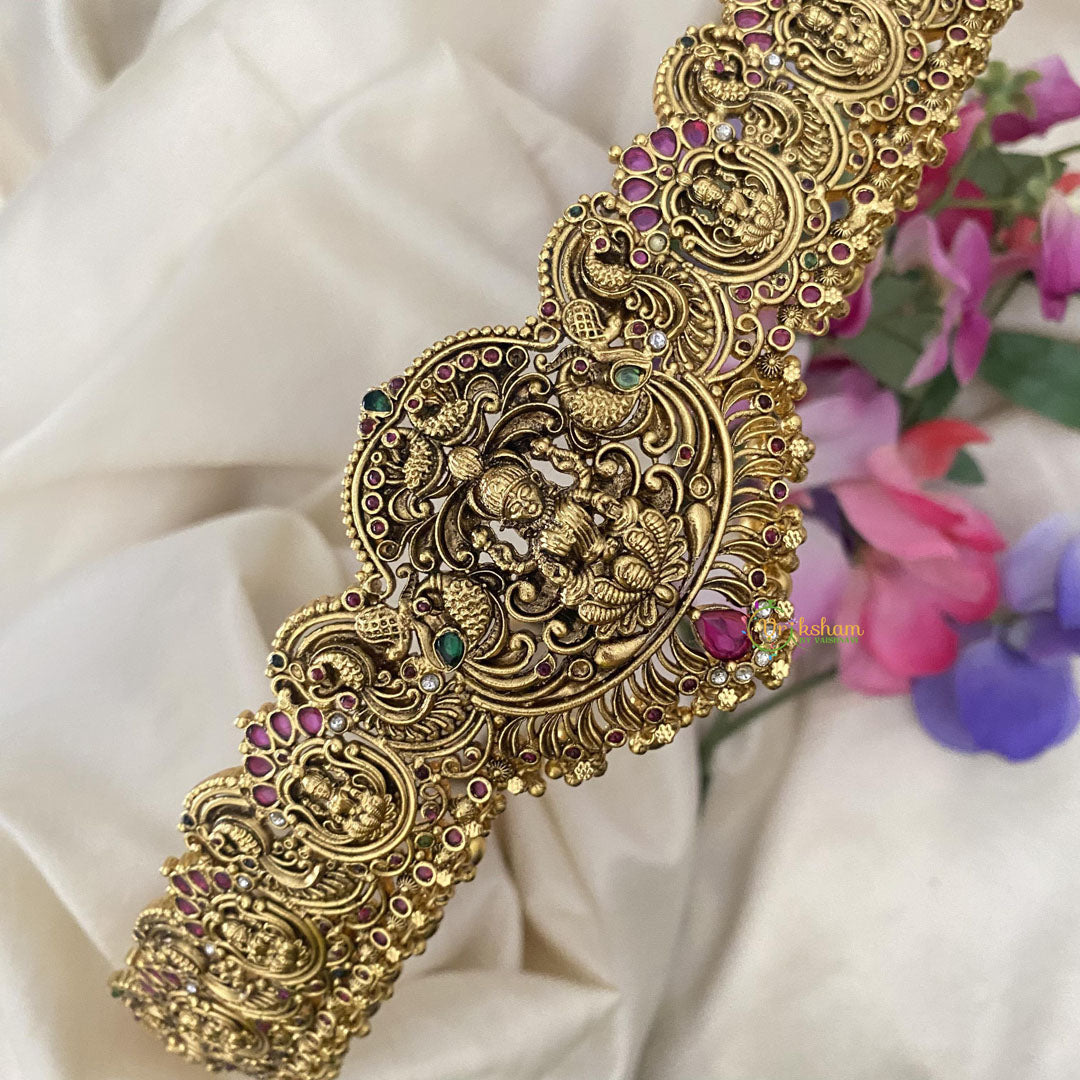 Vriksham Exquisite Lakshmi Hipbelt-Gold Bead-G15771