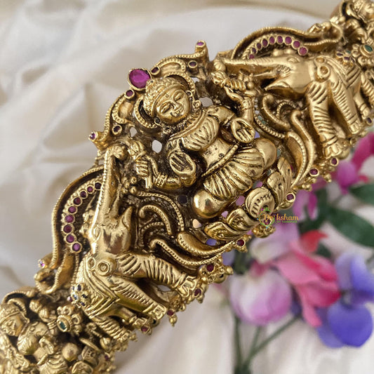 Vriksham Exclusive Lakshmi Bridal Hipbelt-Golden Bead-G15765