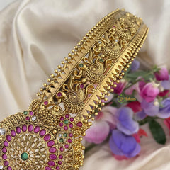 Vriksham Designer AD Stone Hipbelt-Gold Bead-G15768