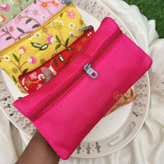 Return Gift Hand Bags-Rajasthani Bandhani Purse With Thread Work-6 Pieces Set-RG298