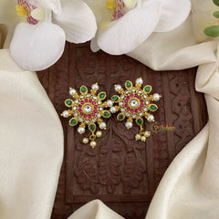 Vriksham Designer Maharashtrian Style Press Bugadi-Pearl-J2736
