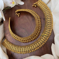 Vriksham Classic Bridal Gold Look Pear Style Anklet-G21236