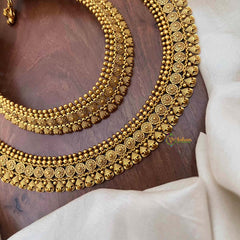 Vriksham Round Nakshi Bridal Gold Look Anklet-G21241