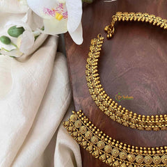 Vriksham Round Nakshi Bridal Gold Look Anklet-G21241