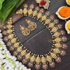 Vriksham Premium AD Stone Lakshmi Kaasumalai Haram-G21265