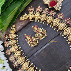 Vriksham Premium AD Stone Lakshmi Kaasumalai Haram-G21265