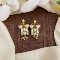 Vriksham Lotus Maharashtrian Style Press Bugadi-White-Pearl-J2724