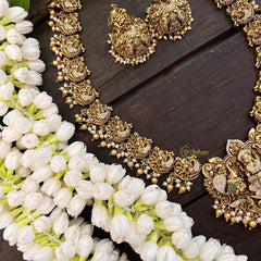 Vriksham Premium AD Stone Pendant Lakshmi Haram-G21264