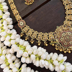 Vriksham Designer Floral Pendant Haram-Gold Bead-G21250