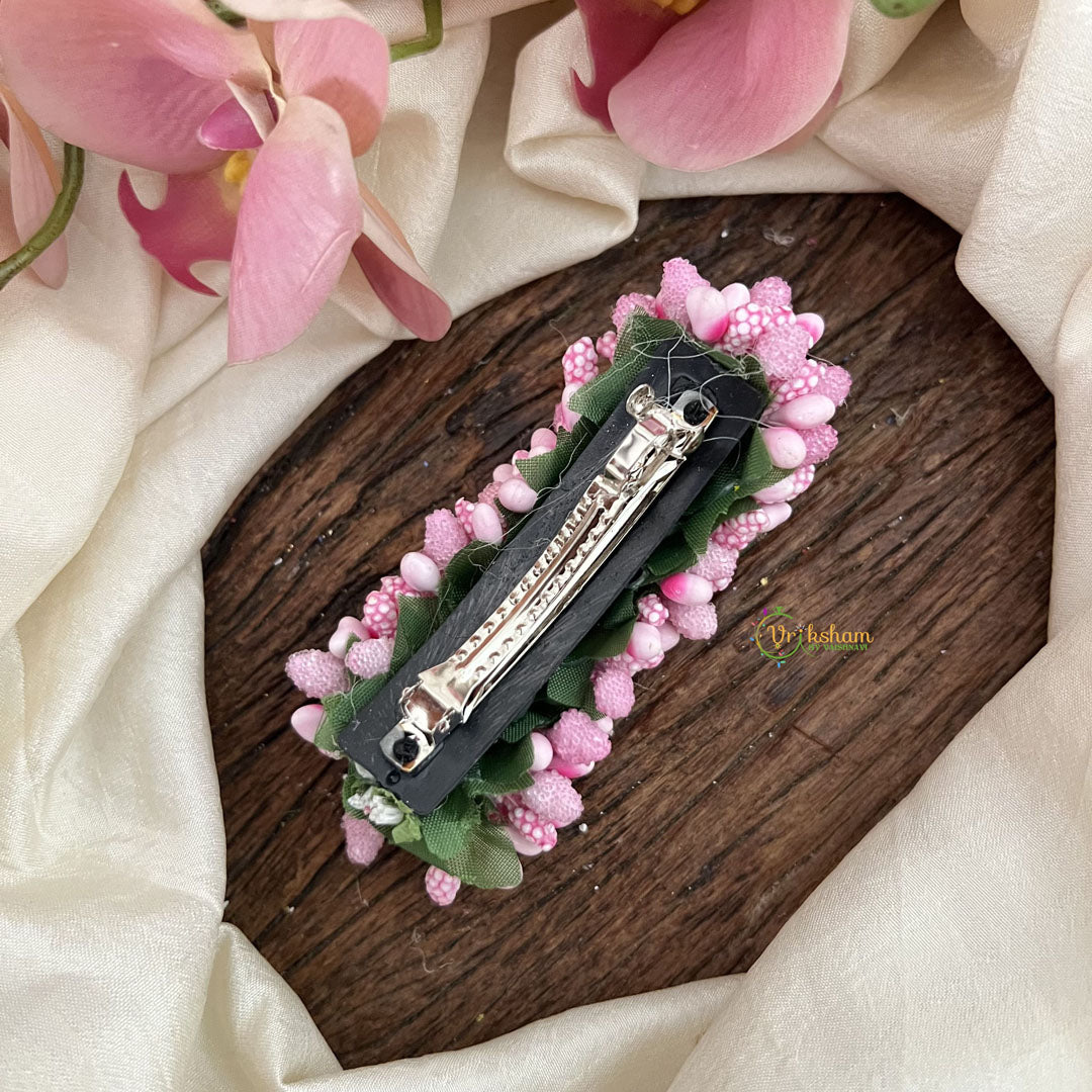 Vriksham Artificial Mogra Burds Hair Clip-Baby Pink-HF-H1125
