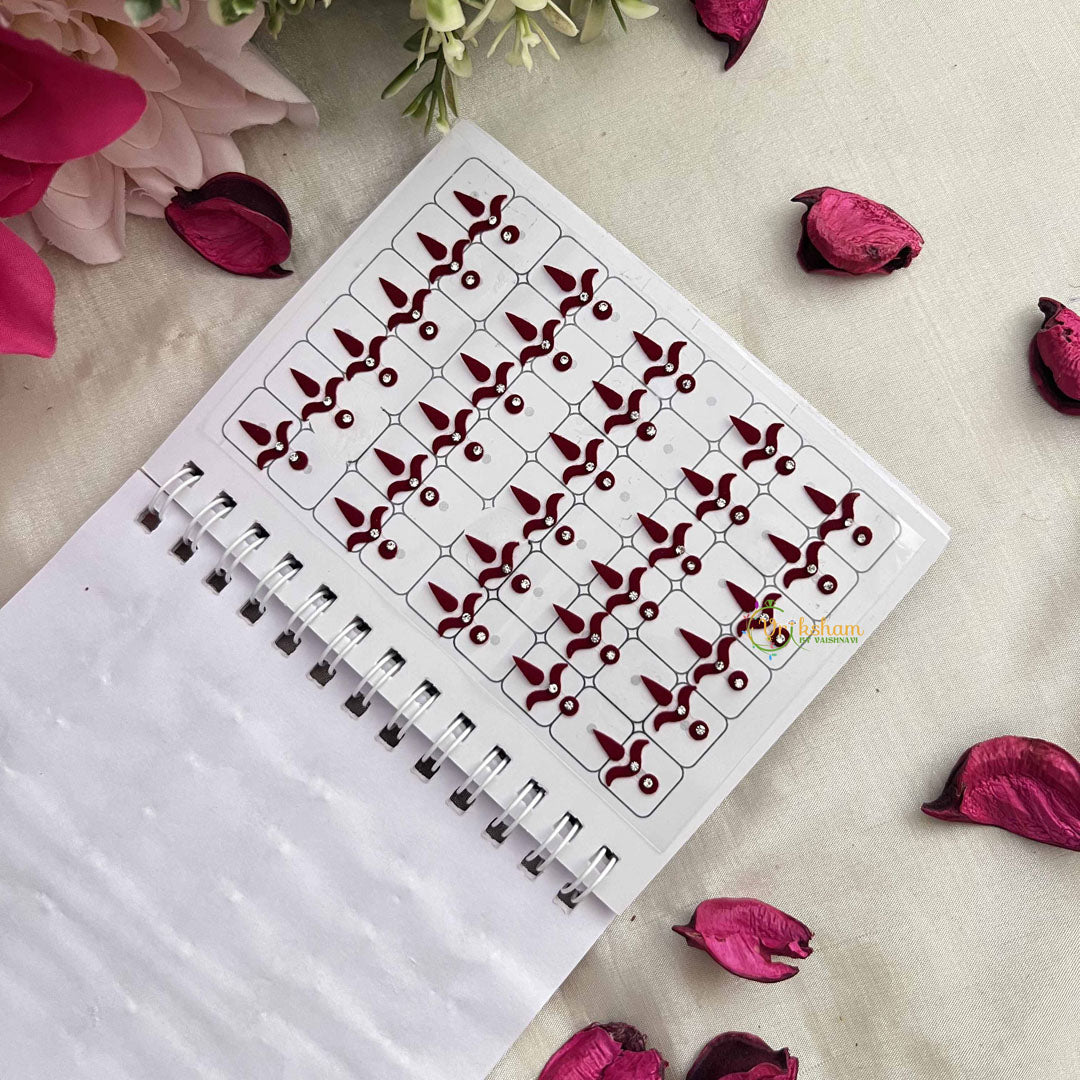 Vriksham Classic Plain Chand with White Stone Bindi Book-BB320