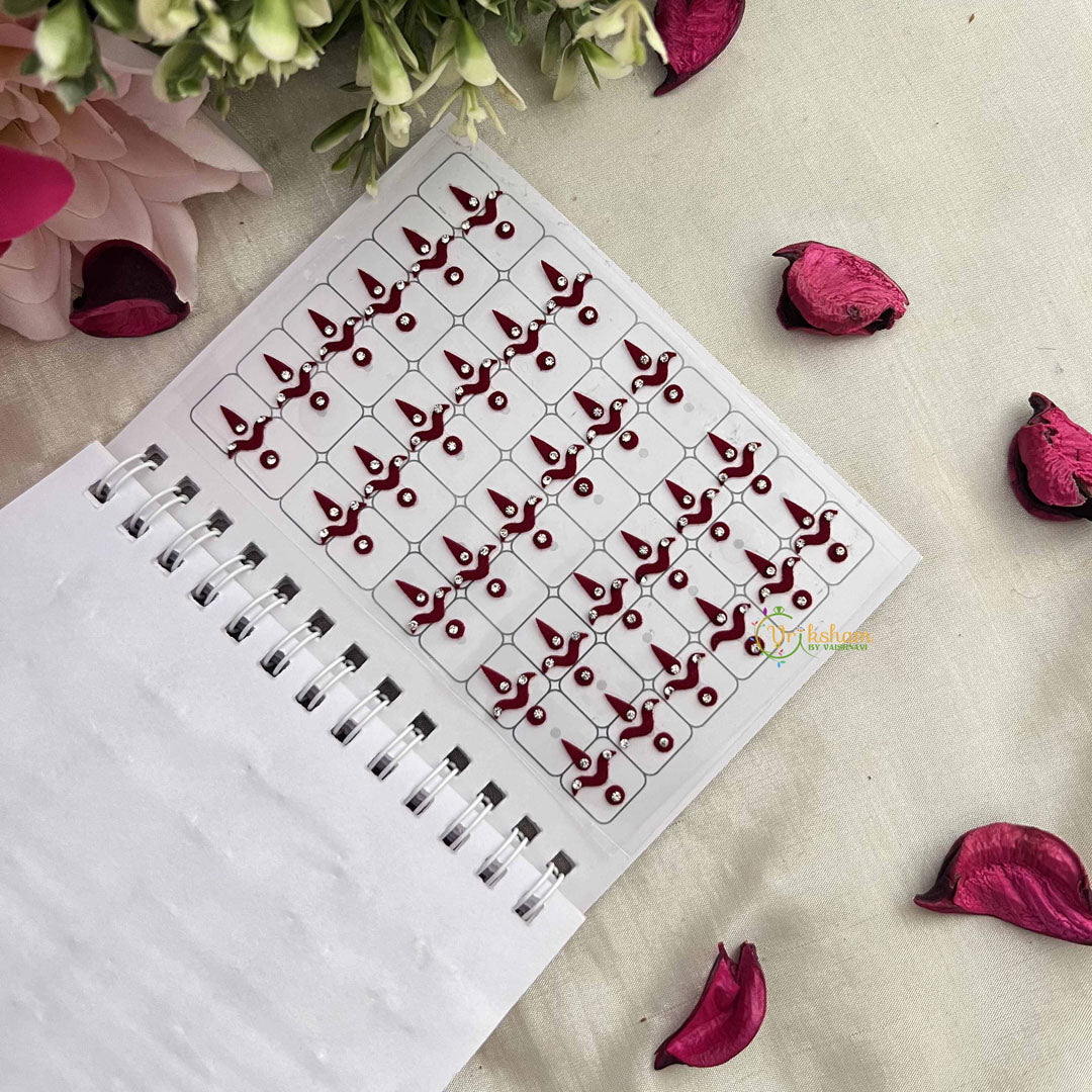 Vriksham Classic Plain Chand with White Stone Bindi Book-BB320