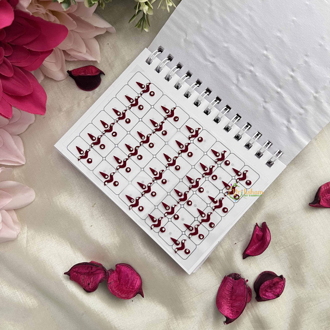 Vriksham Classic Plain Chand with White Stone Bindi Book-BB320