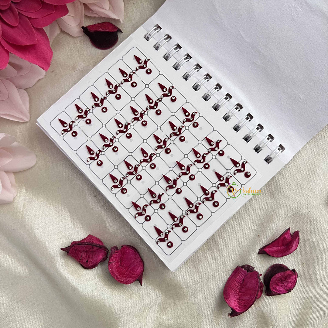 Vriksham Classic Plain Chand with White Stone Bindi Book-BB320