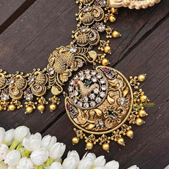 Vriksham Rotatable Lakshmi Pendant Haram -Temple Haram-G21258