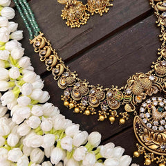 Vriksham Rotatable Lakshmi Pendant Haram -Temple Haram-G21258