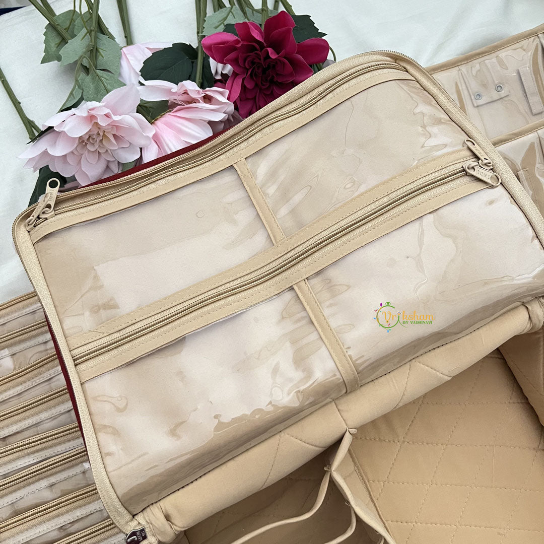 Return Gift Deluxe Jewelry Storage Organizer–Zip Pockets & Pouches-RG328