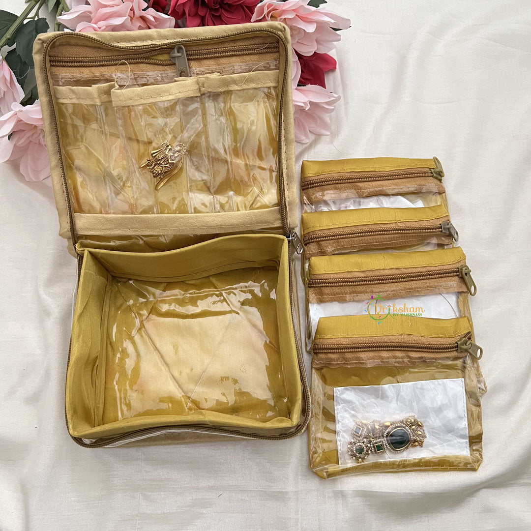 Return Gift Jewelry Organizer Pouch With Zip Pockets Pouches-RG329