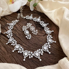 Exquisite American Diamond Neckpiece-G14063