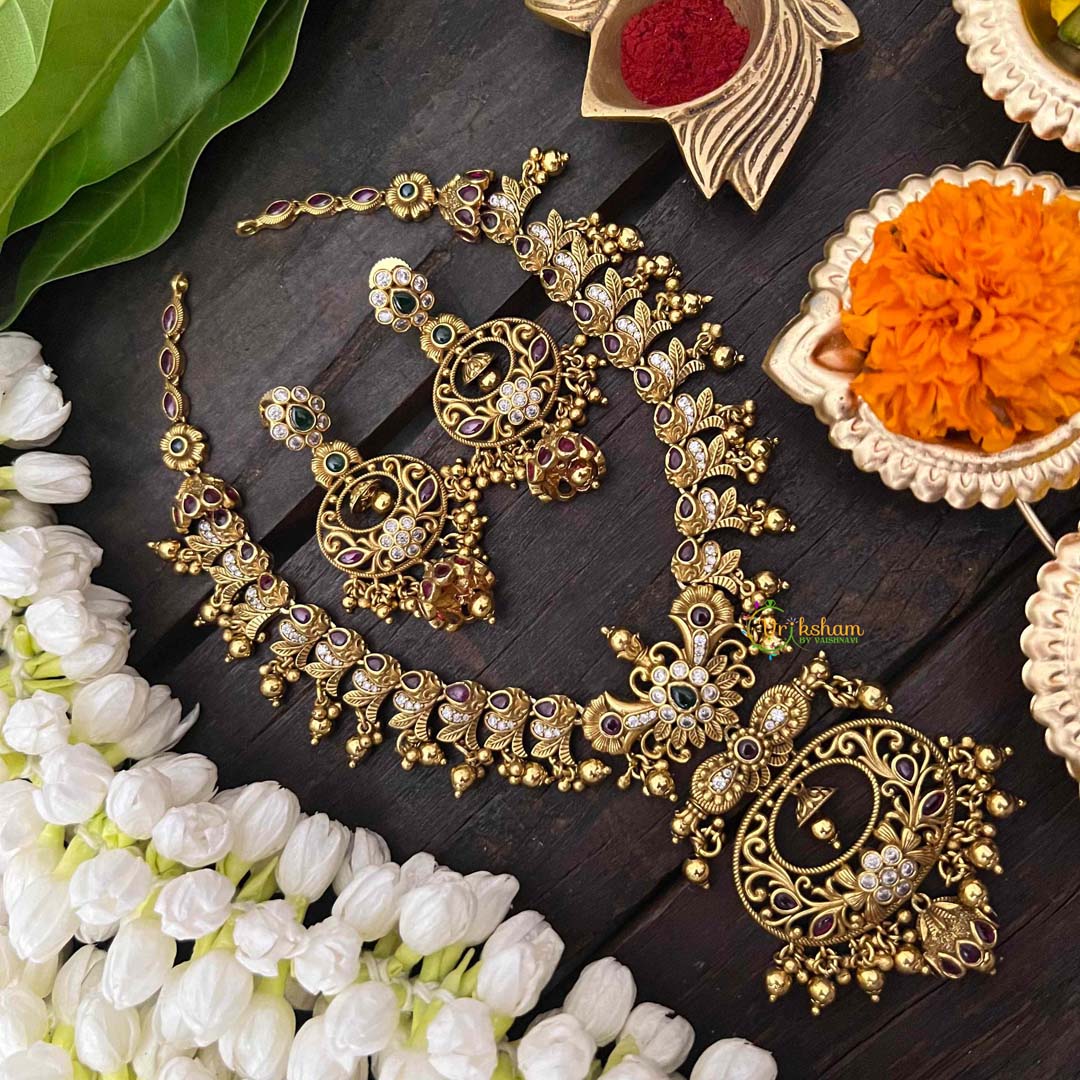 Vriksham Premium Matt Short Neckpiece-G21294