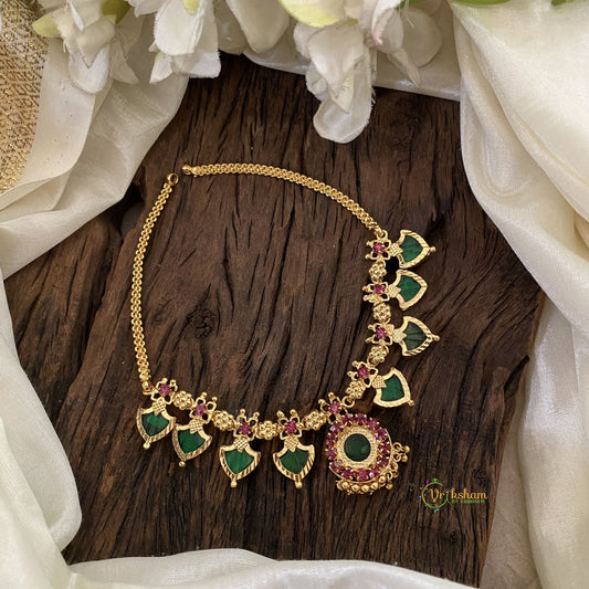 Traditional Kerala Palakka Short Neckpiece-G11369