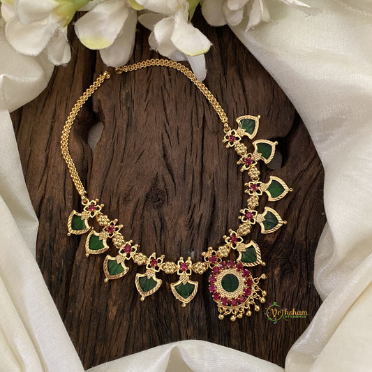 Traditional Kerala Palakka Short Neckpiece-G11370