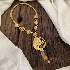 Traditional Gold Look Alike Kerala Style Short Neckpiece-G11390